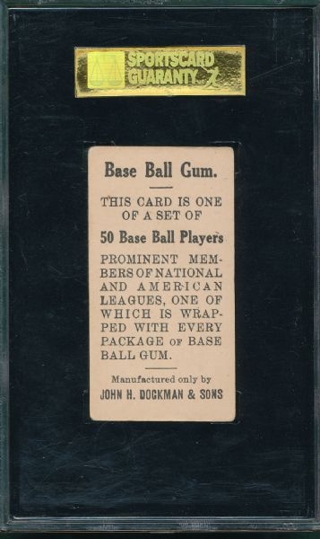 1909 E92 McGraw Dockman & Sons Gum SGC 40