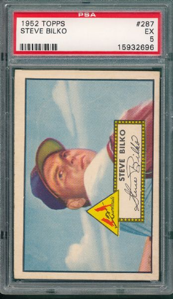 1952 Topps #287 Steve Bilko PSA 5