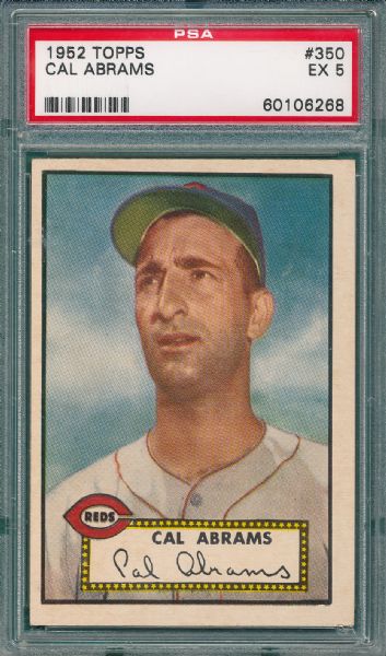 1952 Topps #350 Cal Abrams PSA 5 *Hi #*