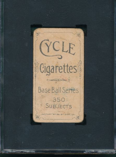 1909-1911 T206 Mitchell, Cycle Cigarettes SGC 20