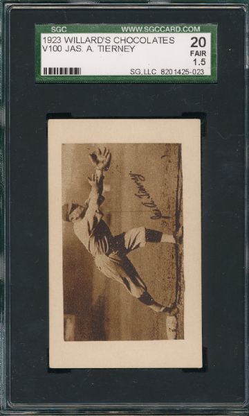 1923 V100 Jas A Tierney, Willards Choclates SGC 10 *Presents Better*