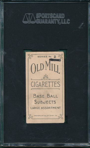 1910 T210 Hale, Series 2, Old Mill Cigarettes SGC 20