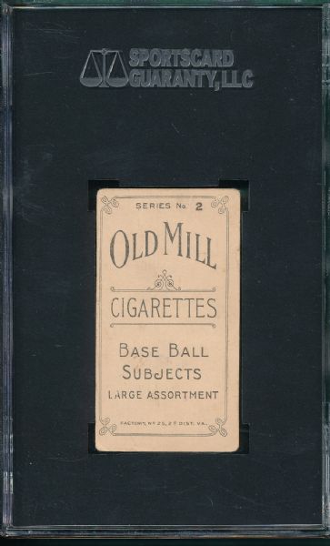 1910 T210 Carlin, Series 3, Old Mill Cigarettes SGC 10