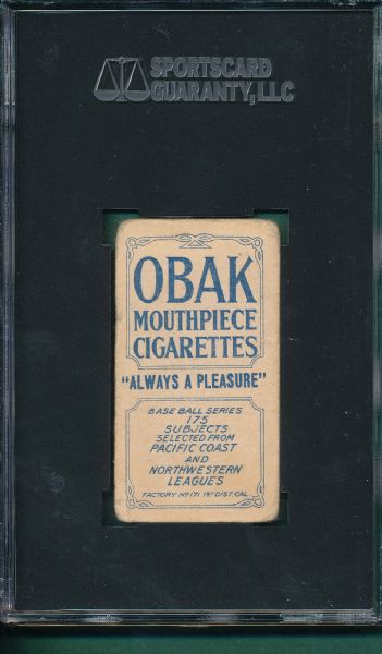 1910 T212-2 Delhi Obak Cigarettes SGC 20