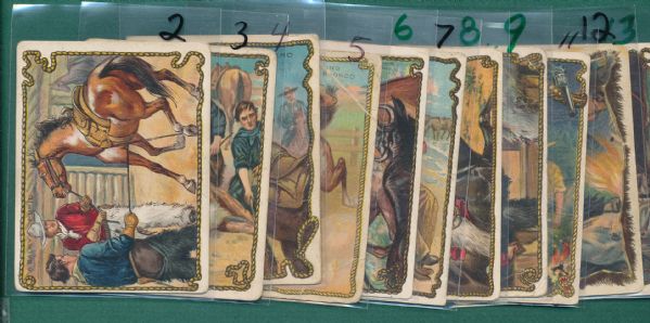 1910's T53 Hassan Cigarettes Cowboys Complete Set (49)