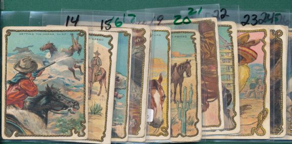 1910's T53 Hassan Cigarettes Cowboys Complete Set (49)