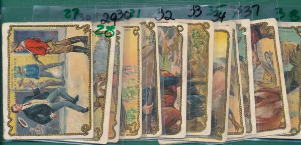 1910's T53 Hassan Cigarettes Cowboys Complete Set (49)