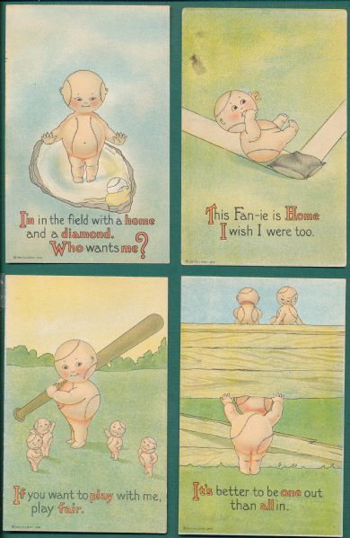 1910s Lot of (5) Fan-ie Postcards