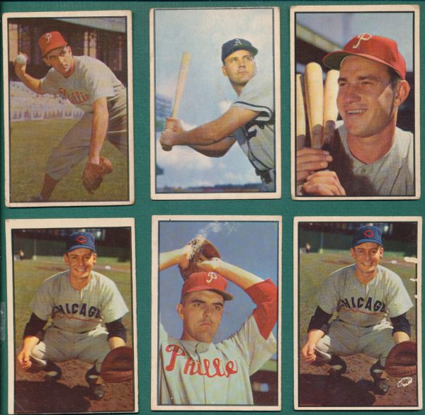 1953 Bowman Color (22) Card Lot 