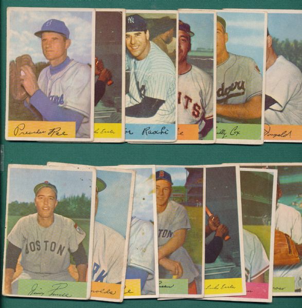 1954 Bowman (17) Card Lot W/HOFers, Lemon