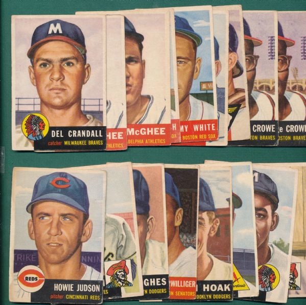 1953 Topps (39) Card Lot W/Conley