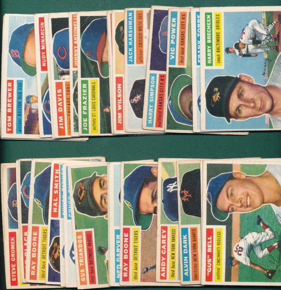 1956 Topps (39) Card Lot W/Power