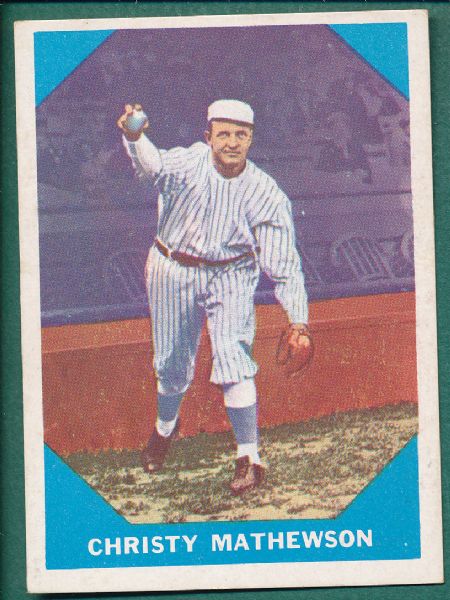 1960 Fleer (12) Card Lot W/Mathewson