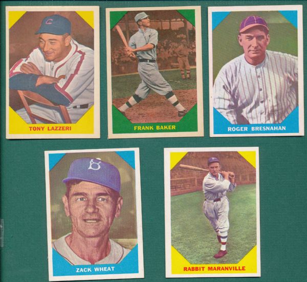 1960 Fleer (12) Card Lot W/Mathewson