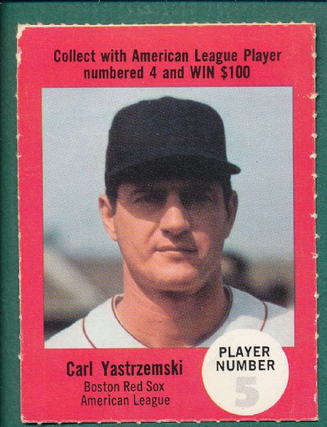 1968 Atlantic Oil (9) Card Lot W/Yastrzemski