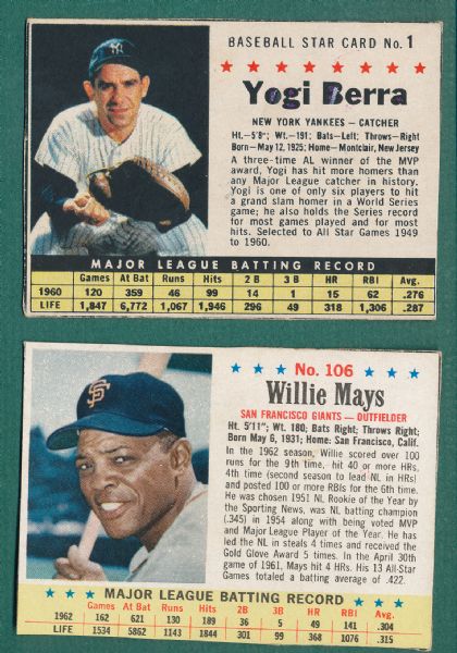 1961 & 63 Post Lot of (3) W/Mantle