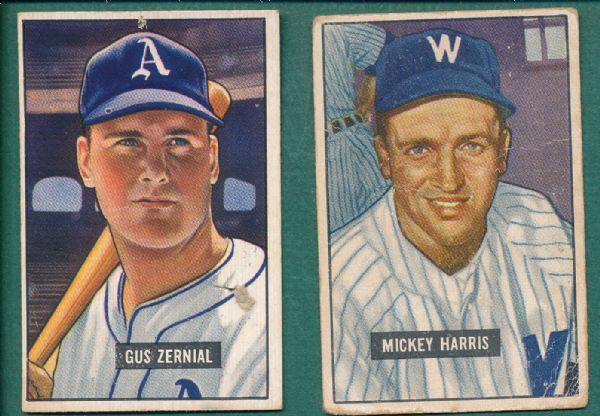 1951 Bowman (107) Card Lot W/High Numbers