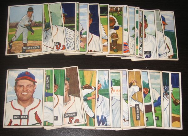 1951 Bowman (107) Card Lot W/High Numbers