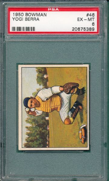 1950 Bowman #46 Yogi Berra PSA 6