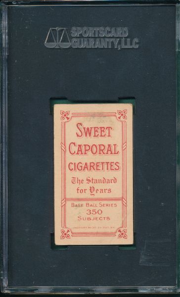 1909-1911 T206 Cobb, Bat Off Sweet Caporal Cigarettes SGC 20