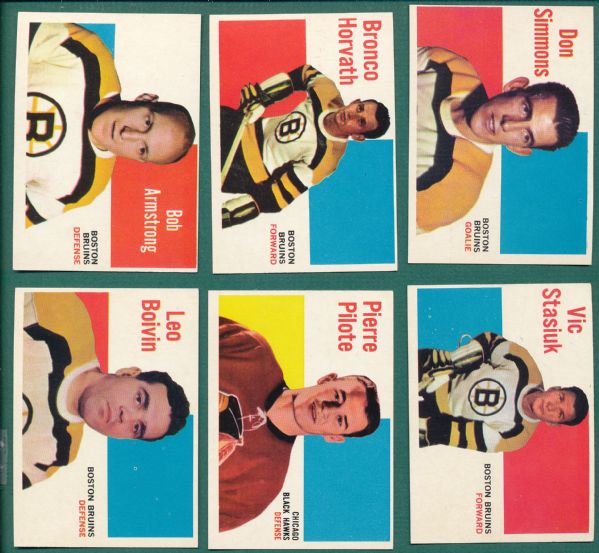 1960 Topps Hockey Lot of (13) W/HOFers