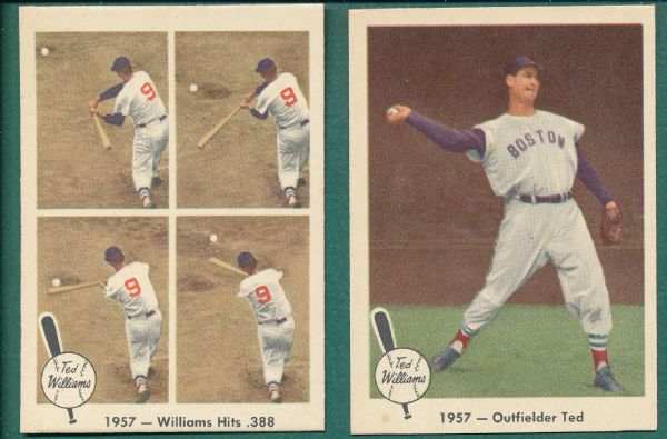 1959 Fleer Ted Williams (12) Card Lot