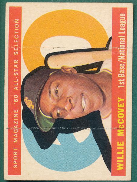 1960s Topps (18) Card Lot W/ 60 McCovey AS, Hi #