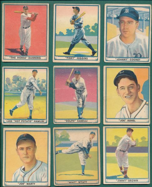 1941 Play Ball (10) Card Lot