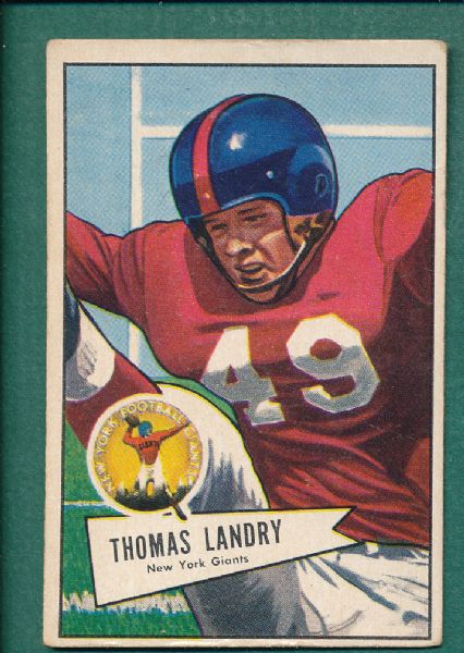 1950, 52 Bowman FB Lot of (10) W/ Landry