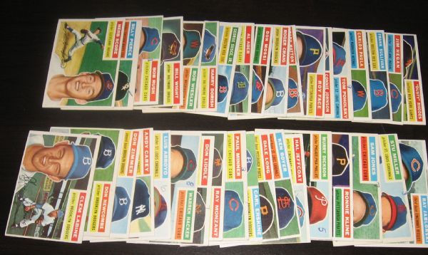 1956 Topps (71) Card Lot W/Wilhelm