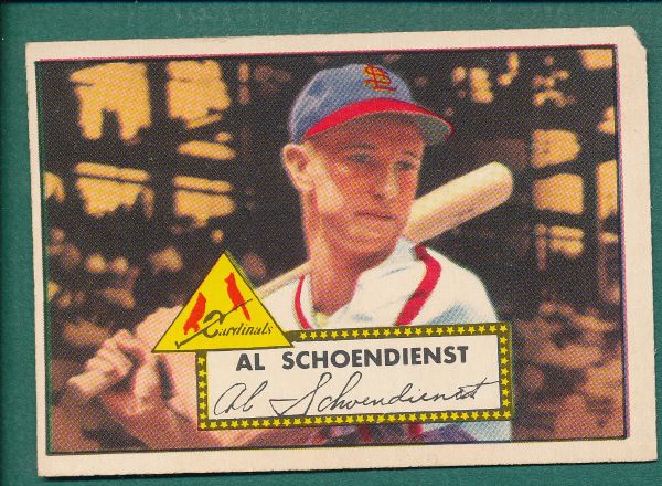 1952 Topps (22) Card Lot W/Schoendienst