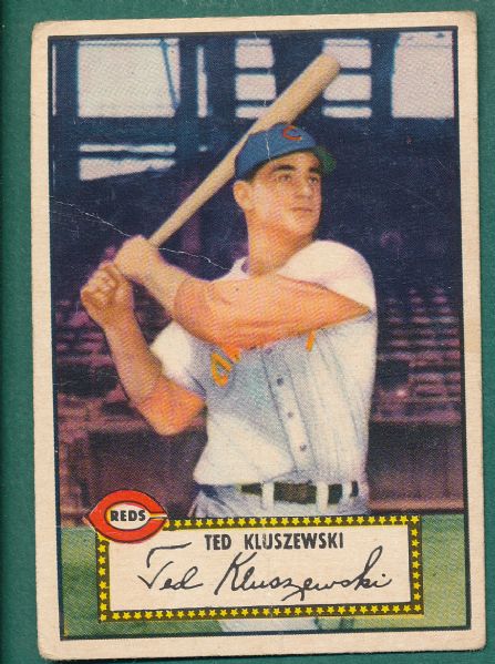 1952 Topps (25) Card Lot W/Kluszewski