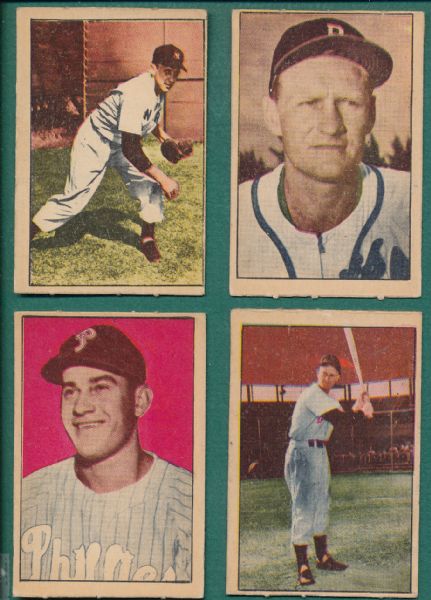 1952 Berk Ross (5) Card Lot