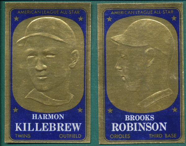 1965 Topps Embossed (11) Card Lot W/Killebrew