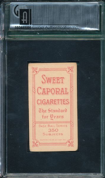 1909-1911 T206 Oakes, Sweet Caporal Cigarettes GAI 2.5