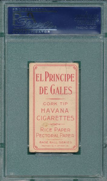 1909-1911 T206 Davis, El Principe De Gales Cigarettes PSA 2 *Low Pop*