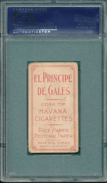 1909-1911 T206 Gasper, El Principe De Gales Cigarettes PSA 1.5