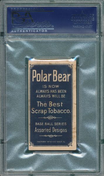 1909-1911 T206 Phillippe, Polar Bear Tobacco PSA 3