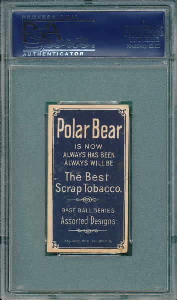 1909-1911 T206 Conroy, Batting, Polar Bear Tobacco PSA 5 *None Higher PSA*