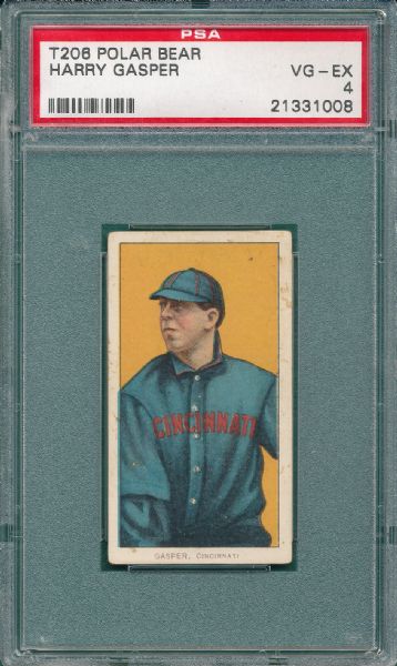 1909-1911 T206 Gasper, Polar Bear Tobacco PSA 4