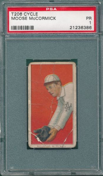 1909-1911 T206 McCormick, Cycle Cigarettes PSA 1 *Low Pop*