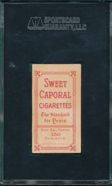 1909-1911 T206 Nichols, Batting, Sweet Caporal Cigarettes SGC 30 *Name Top & Bottom*