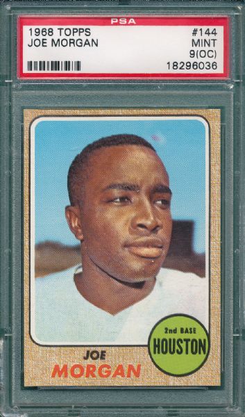 1968 Topps #144 Joe Morgan PSA 9 (OC)