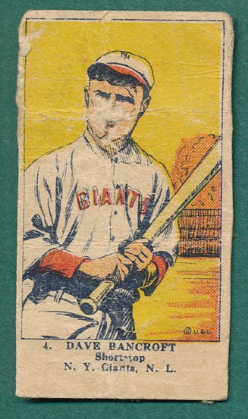 1919-21 W514 & W515-1 (5) Card Lot W/Chase SGC 