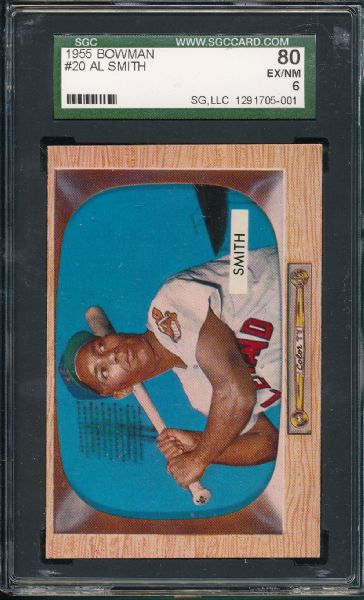 1955 Bowman #20 Al Smith SGC 80