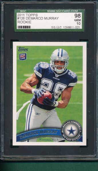 2011 Topps #126 DeMarco Murray, SGC 98 *Rookie*