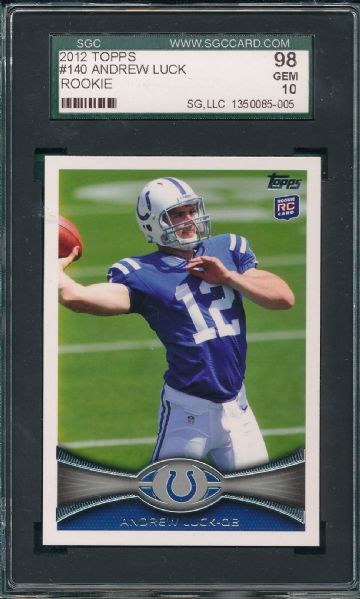 2012 Topps #140 Andrew Luck SGC 98 *Rookie*