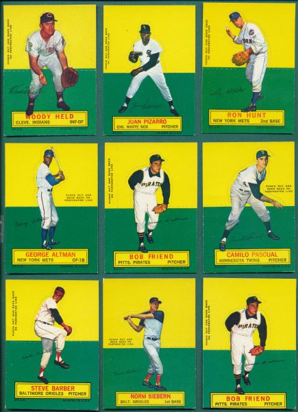 1964 Topps Stand-Ups (18) Card Lot