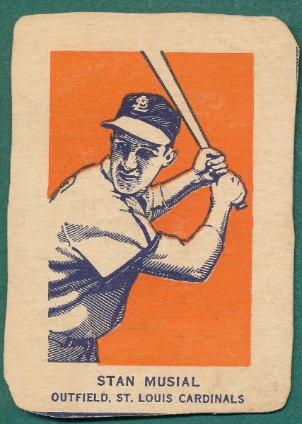 1952 Wheaties (4) Card Lot W/Musial