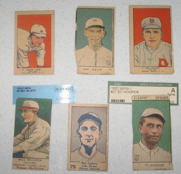 1920s Strip Card Lot of (6) WGroh